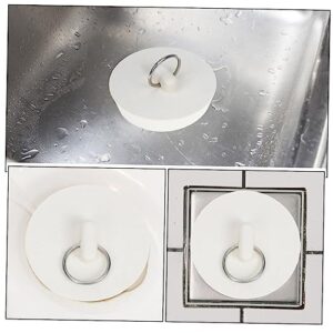 CAXUSD 8pcs Bathtub Drain Stoppers Drain Stopper Bathroom Tub Bathtub Plug Drain Stopper Tub Stopper Bathtub Drain Bathtub Stopper Plug Drain Cover Bathroom Tub Sink Plug Rubber White