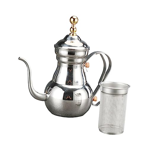 CIYODO Coffee Filter Kettle Kettle Espresso Ground Hand Drip Coffee Kettle Coffee Tea Kettle Coffee Delicate Coffee Kettle Tea Kettles Teapot Stainless Steel Silver