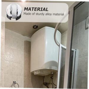 SEWOART Water Heater Mixing Valve Bathtub Decor Shower Valve Bathroom Trim Kit Temp Valve Shower Valve Temperature Mixing Valve Single Handle Shower Handle Trim Alloy Silver