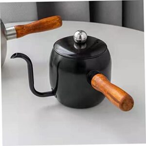 PHENOFICE Coffee Pot Camping Tea Kettle Espresso Machines Pour Mini Kettle Stainless Coffee Maker Espresso Grounds Spout Kettle Soy Sauce Dispenser Vinegar Stainless Steel Black