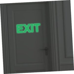 BUGUUYO Luminous Exit Sign Exit Sign Sticker Safety Exit Sign Wall Sticker Exit Sticker Noctilucence Exit Sign Exit Luminous Sticker Exit Decal Exit Wall Decal Exit Wall Sticker Green