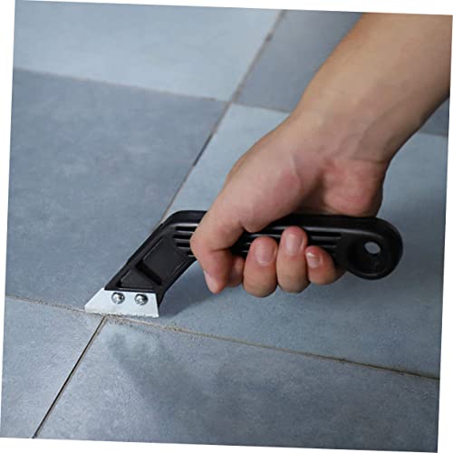 1 Set Bevel Corner Scraping Squeegee Household Cleaning Tools Knife Blades Cleaning Scraper Sink Adjustable Clamp Scraper Cutter for Cleaning Scraper Cutter Cleaning Tool Black BUTIFULSIC