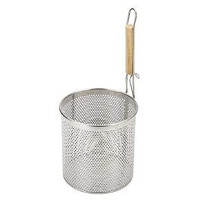 junxian deep frying basket frying basket stainless steel slotted spoon mesh basket fryer french fries baked vegetables frying basket sink filter frying net(14cm)