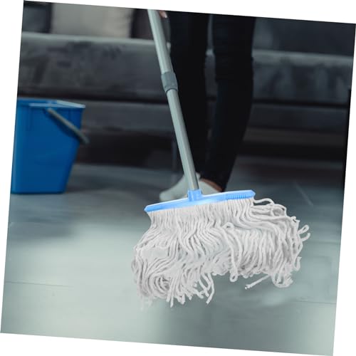 Didiseaon Replaceable Mop Head Mop Replacement Wet Industrial Mop Heads Commercial Mop Heads Rope Mop Head Mop Heads Cleaning Mop Head Wet Mop Looped End Sweeper Mop Heads Plastic