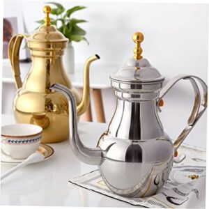 CIYODO Coffee Filter Kettle Kettle Espresso Ground Hand Drip Coffee Kettle Coffee Tea Kettle Coffee Delicate Coffee Kettle Tea Kettles Teapot Stainless Steel Silver