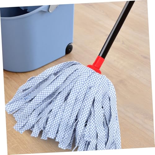 COLLBATH 4 Pcs Mop Replacement Head Hospital Mop Heads Mop Head Refill Mop and Bucket Commercial Cut End Cotton Mop Wet Mop Head Mop Refill Cleaning Mop Clip Style Mop Accessories Mops