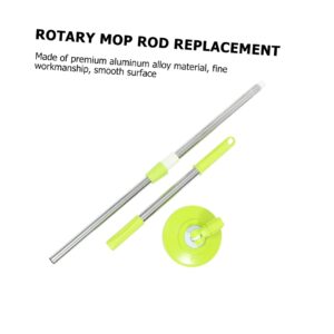 ORFOFE 1 Set Mop Pole Replacement Rotating Mop Handle Replacement Rotating Mop Rod Commercial Mop Rotary Mop Rod Mopa para Limpiar Pisos Handle Mop Rod Turnicate Kit Mopping Plastic Green