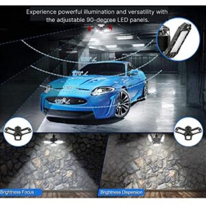 360º Triple Garage Light, Deformable LED Garage Roof Lights,Garage Lights - Blue