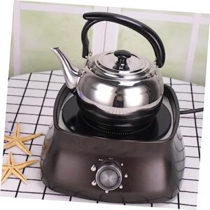 CRAFTHROU Stainless Steel Teapot Coffee Filtration Teapot Portable Tea Kettle Stove Kettle Multi-function Tea Kettle Retro Espresso Machine Stainless Water Kettle Portable Kettle Silver