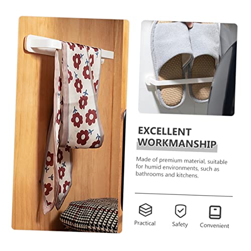 5pcs Towel Rack Coat Hanger Wall Mount Towel Bar Towel Rod Bar Wall Mount Clothes Rack Bath Towel Mount Clothes Towel Holder Bathroom Accessories Kitchen Accessory Towel Holder Rod HOOTNEE