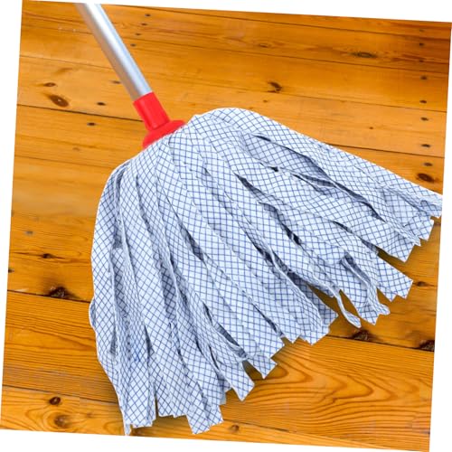 COLLBATH 4 Pcs Mop Replacement Head Hospital Mop Heads Mop Head Refill Mop and Bucket Commercial Cut End Cotton Mop Wet Mop Head Mop Refill Cleaning Mop Clip Style Mop Accessories Mops