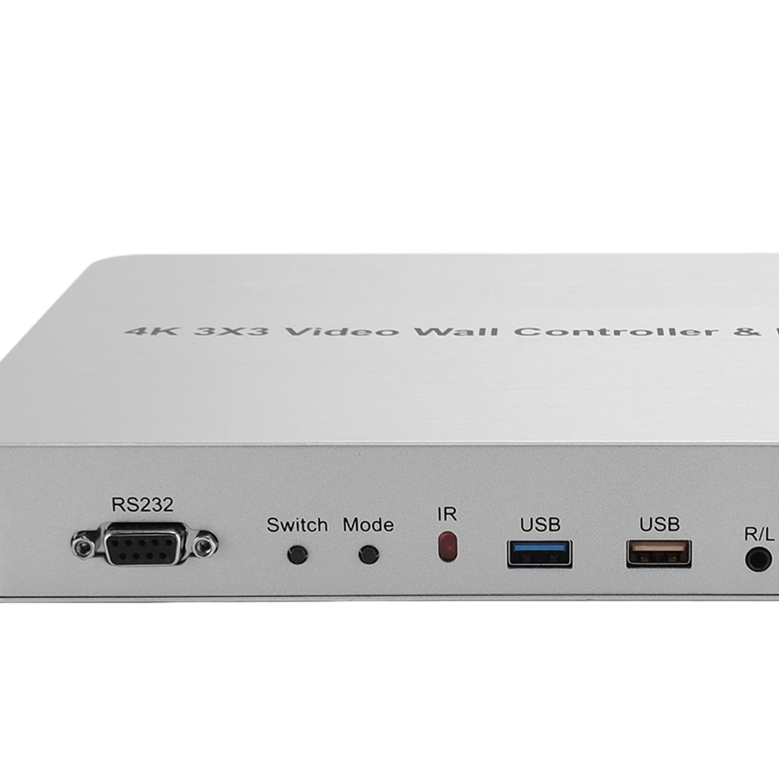 4K 3x3 Video Wall Controller with Media Player Splitter 3840x2160 30Hz Support IR Remote Voice Control RS2 Edge Masking