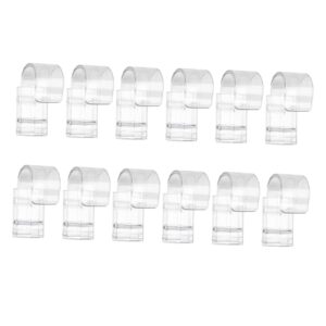 vosarea 12pcs hook clip toothpaste clip coat hangers facial face wash clear shower suction hooks mirror holder clips bathroom clear hanging clips multipurpose storage hanging clip