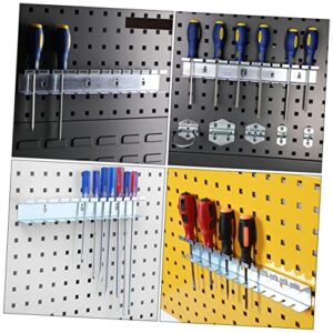 ULTECHNOVO 1pc Screwdriver Holder Tool Storage Rack Screwdriver Organizer Wall Screwdriver Tools Bracket Screwdriver Wall Rack Coat Hanger Wall Mount Bolt Driver Rack Silver Steel Galvanized