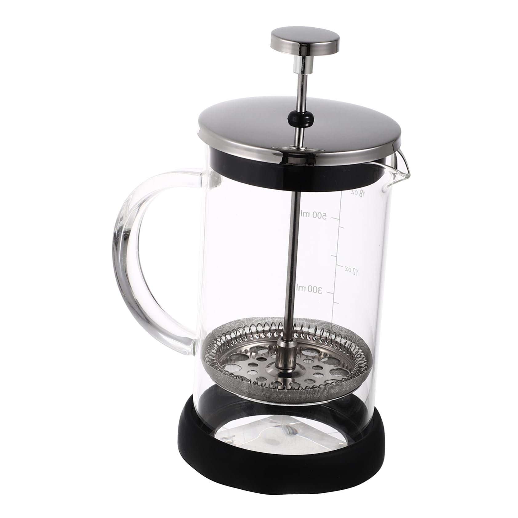 CIYODO 1pc Espresso Machine Espresso Ground Coffee Manual Coffee Press Double Walled Coffee Pot Pour- over Coffee Maker Tea Infuser Tea Kettle Transparent Stainless Steel