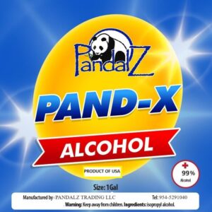 Pandalz Isopropyl Alcohol 99% - 1 Gallon Bottle (128oz)- High Purity - Made in USA