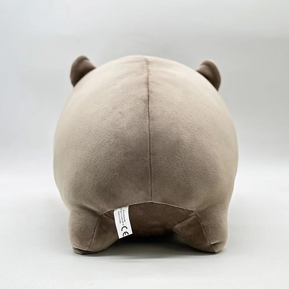 Moo Deng Hippo Plush,Cute Pygmy Hippo Plushie Toy,2024 Moo Deng Hippo Plushies Soft Plush Toy for Kids Fans,Soft Baby Hippopotamus Stuffed Animal Pillow (moo deng)