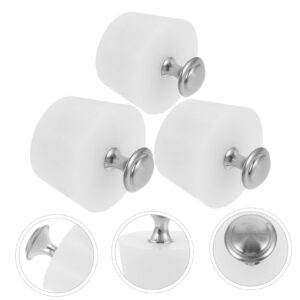 Homoyoyo 1set Leak-Proof Silicone Stopper Sink Stoppers Bath Tubs Bathroom Drain Plug Bath Plugs Tub Stopper Bathtub Sink Stopper Bathtub Accessories Bath Tub Plug Drain Cover White 3pcs