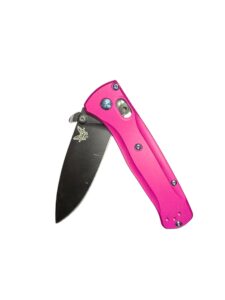 hot pink, smooth, billet aluminum, full size bugout, gift for dad, everyday carry knife scales