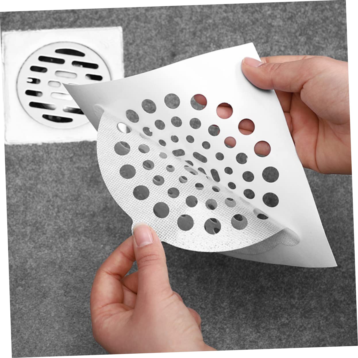 BUTIFULSIC 20pcs Sink Strainer Bathroom Drain Strainer Tub Drain Covers for Bathtubs Hair Filtering Stickers Floor Drain Screen Shower Drain Mesh Stickers Sink Filter Strainer Drain Stickers