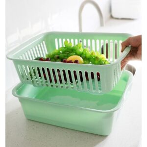 JUNXIAN Dish Rack Cutlery Drying Rack, Kitchen Plate Cup Dish Drying Rack, Drying Rack, Dish Drying Rack and Drain Board with Lid Cover Dish Containers(B,Small)