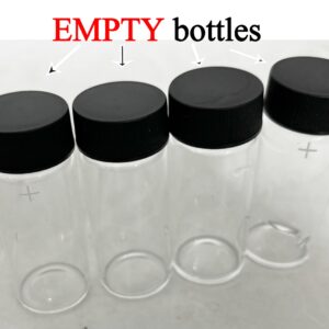 HFBTE Turbidimeter Solution Bottles 4 Sample Bottles (Two Sets) Turbidity Meter Bottles Turbidimeter Sample Bottles Turbidity Sample Test Tubes for SGZ Series