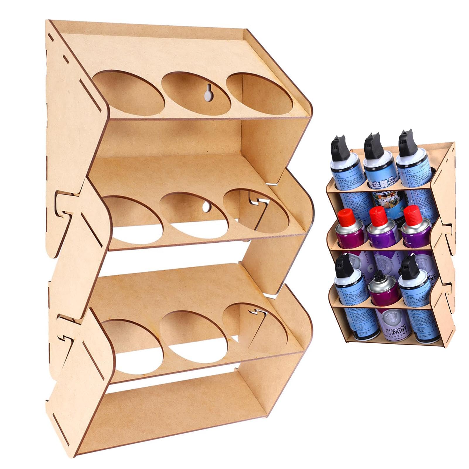 Paint Bottle Organizer Spray - 3-Layer Spray Paint Storage | 9-Can Paint Can Holder Spray | Spray Can Holder | Paint Bottle Organizer Spray Paint Rack | Can Spray Can Rack Paint Can Holder For Worksho