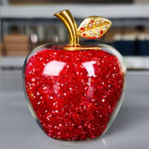 Lovskoo Crystal Apples Christmas Eve Gifts For Her Romantic Ornamental Apples Display Christmas Decor Nightmare Before Christmas Decorations Indoor Christmas Party Christmas Nativity Religious