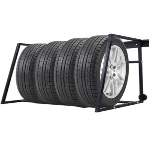 Tire Rack 400 lbs Capacity Heavy Duty Tire Storage Rack Adjustable Garage Wall Tire Rack Storage