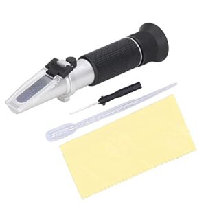 Refractometer, Meter Gauge Dual Scale Handheld Measuring Tool for Sugar Brewing with Automatic Temperature Compensation, for Refractometer, Refractometer, HT113