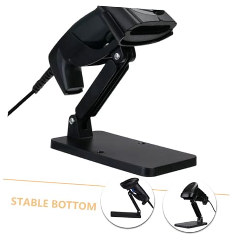 CAXUSD Scanning Device Holder Table Top Mic Stand Mic Holder for Desk Scanner Holders Scanner Stand for Desk Warehouse Scanner Holder Scanner Holder Mount Scanner Holder for Car Abs Black