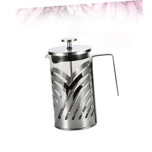 FUNOMOCYA 304 Tea Strainer Machine Espresso Multi-function Coffee Pot Espresso Pot Espresso Ground Coffee Fashion Coffee Pot Coffee Maker Espresso Coffee Filter Pot Silver