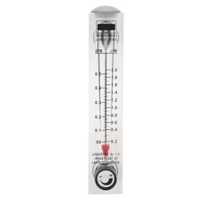 liquid flowmeter 0.1,0.5gpm knob panel type meter for accurate liquid measurement compact design with transparent acrylic body ideal for various liquid applications