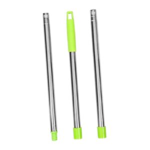 Healeved 2 Sets Mop Stick Transport Mop Pole Mop Handle Replacement Window Squeegee Commercial Broom Replace Handle Broom Holder Palo Rod para Broom Pole Mop Replace Handle Stainless Steel