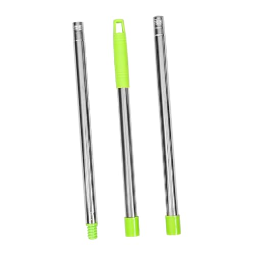 Healeved 2 Sets Mop Stick Transport Mop Pole Mop Handle Replacement Window Squeegee Commercial Broom Replace Handle Broom Holder Palo Rod para Broom Pole Mop Replace Handle Stainless Steel