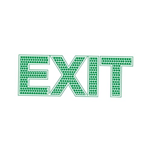 Anneome Exit Sign Sticker Exit Decal Noctilucence Exit Sign Exit Wall Decal Exit Wall Sticker Emergency Door Exit Sign Exit Photoluminescent Signs Stickers Luminous Exit Sign Emblems Green