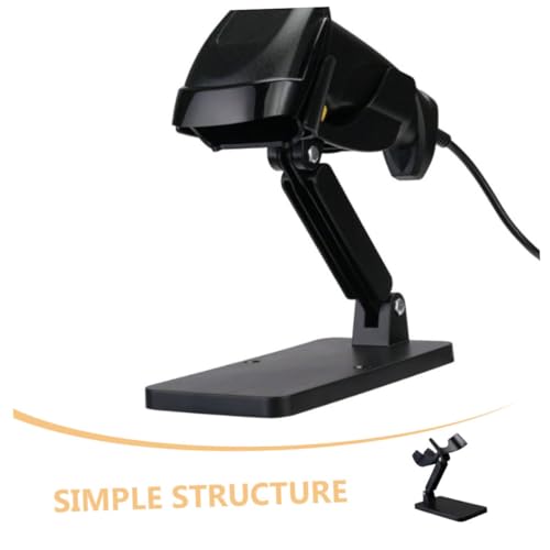 CAXUSD Scanning Device Holder Table Top Mic Stand Mic Holder for Desk Scanner Holders Scanner Stand for Desk Warehouse Scanner Holder Scanner Holder Mount Scanner Holder for Car Abs Black