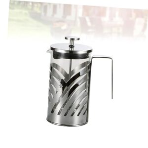 FUNOMOCYA 304 Tea Strainer Machine Espresso Multi-function Coffee Pot Espresso Pot Espresso Ground Coffee Fashion Coffee Pot Coffee Maker Espresso Coffee Filter Pot Silver