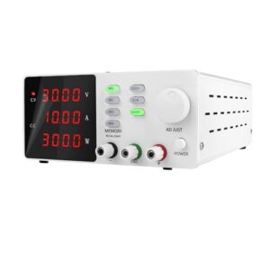 programmable memory function adjustable dc power supply 30v 10a lab bench source current stabilized voltage regulator(white)