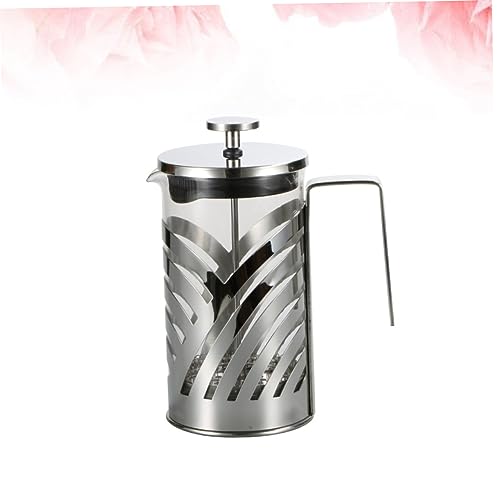 FUNOMOCYA 304 Tea Strainer Machine Espresso Multi-function Coffee Pot Espresso Pot Espresso Ground Coffee Fashion Coffee Pot Coffee Maker Espresso Coffee Filter Pot Silver