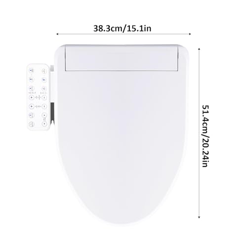 Heated Bidet Seat, Air Dryer Toilet Seat Instant Heated, Smart Bidet Seat, Electronic Heated Toilet Seat, Luxurious Comfort for Home and Hotel