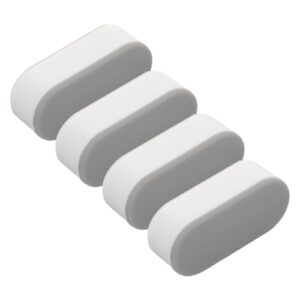 kontonty 4pcs light grey toilet buffer pads toilet seat bumper pads plastic bidet bumpers for toilet seats toilet bumper pad