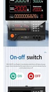 Arionyx Variable Switching DC Regulated Lab Programmable 15V 60A Laboratory Bench Dc Power Supply Mobile Repair(220V,RS232_15V 60A 10MV 10MA)