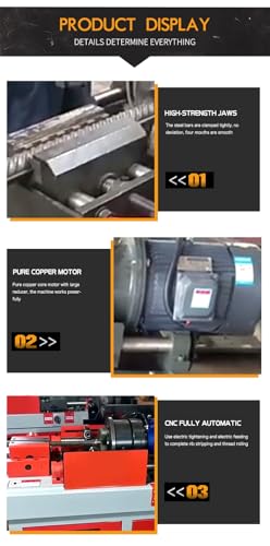 Hydraulic Pipe Threading Machine Rebar & Bolt Thread Rolling Machine