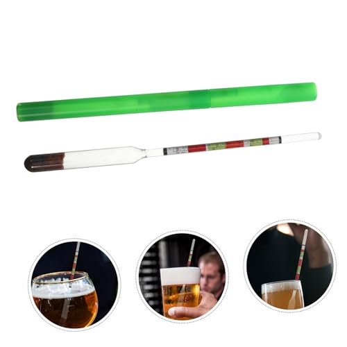 BIUDECO 1pc Sugar Meter Beer Hydrometer Maple Syrup Scale Hydrometer Triplescale Tester Hydrometer Specific Hydrometer Alcohol Hydrometer Liquid Hydrometer Borosilicate Glass