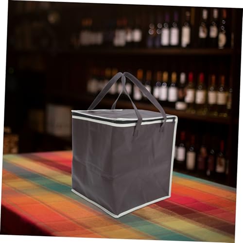 PartyKindom Crock Insulated Bag Pizza Insulated Bag Bags Insulated Grocery Tote Bag Catering Bag Pizza Carrier Bag Insulated Freezer Bag Insulated Lunch Bag Picnic Insulated Bag Coffee Cloth