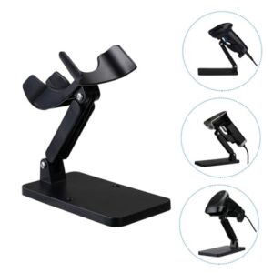 CAXUSD Scanning Device Holder Table Top Mic Stand Mic Holder for Desk Scanner Holders Scanner Stand for Desk Warehouse Scanner Holder Scanner Holder Mount Scanner Holder for Car Abs Black