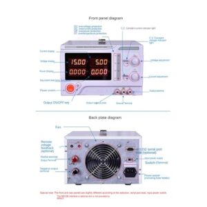 Arionyx Lab DC Power Supply Switching Power Supply 15V 60A 900W Adjustable Laboratory Bench Power Supply for Mobile Repair(220V,RS485_15V 60A)