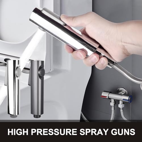 Multiple Use Metal Hand Bidet For Toilet With Flexible Spring Hose Simple Install Person Sprayer Toilet Handheld Sprayer