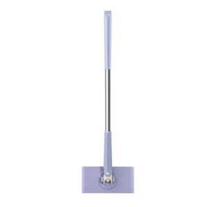 2024 Upgraded Hands-Free Mini Mop, Automatic Cloth Changing Mini Mop, 360°Rotating Head Portable Push-Pull Handle Design, Hands-Free Mini Mop Compatible with Face Towels (Purple)